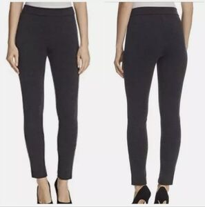 Theory women's pants Adbelle knit twill in dark grey size small elastic waist